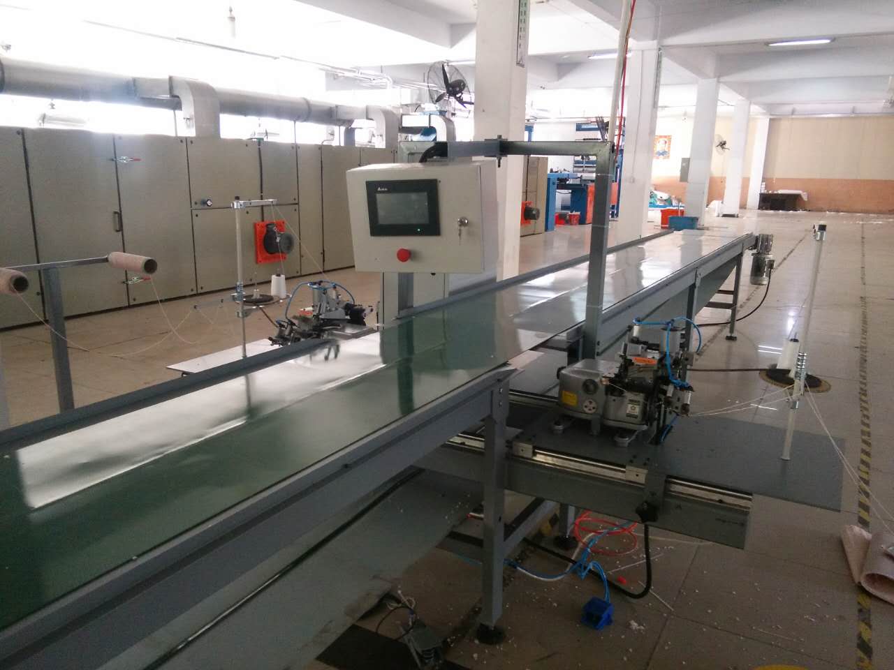 Automatic over lock sewing machine